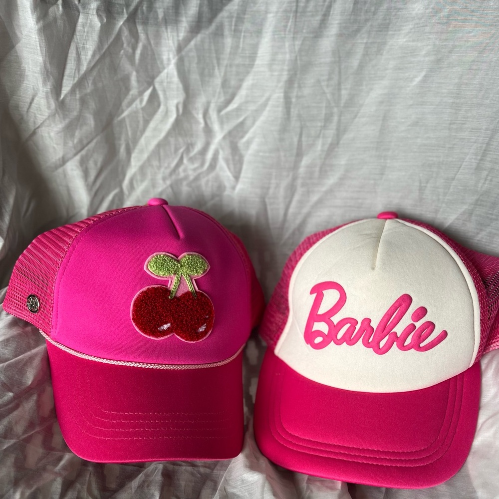 Steve Madden and Vintage Barbie Pink Mesh Trucker Hats. Never worn.